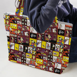 Underdog Cartoon Pattern Large Tote Bag