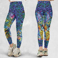 Cat Stained Glass Legging