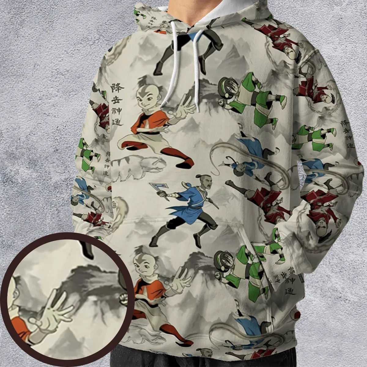 Aang Katara Toph Beifong Sokka Avatar The Last Airbender All-over Print Hoodie