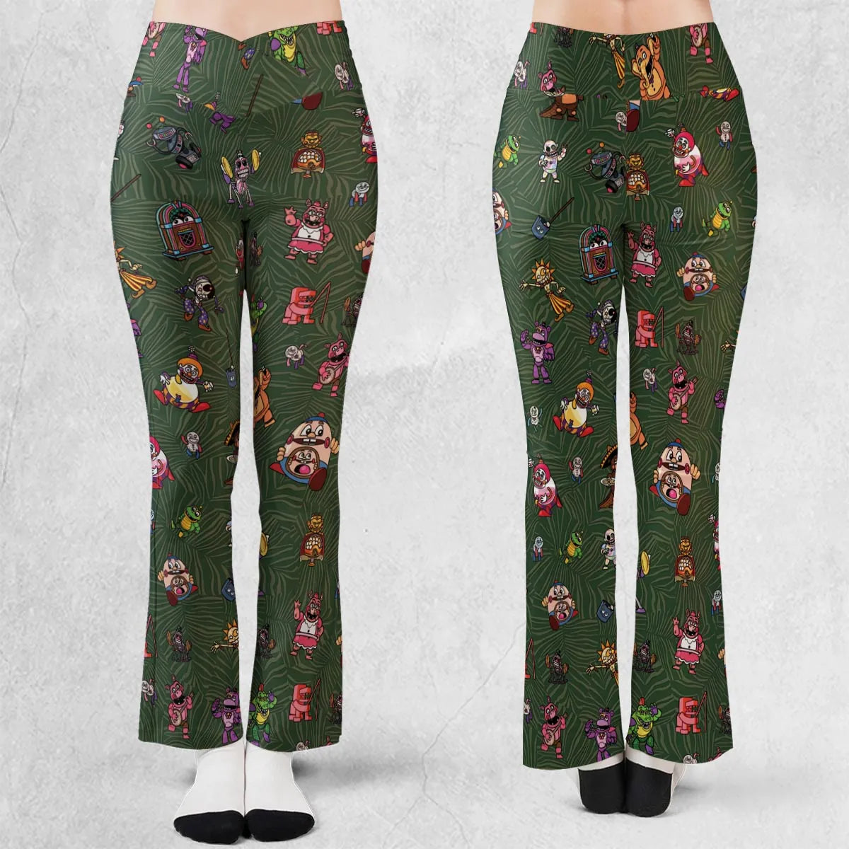 Five Nights at Freddy's Characters Flare Leggings
