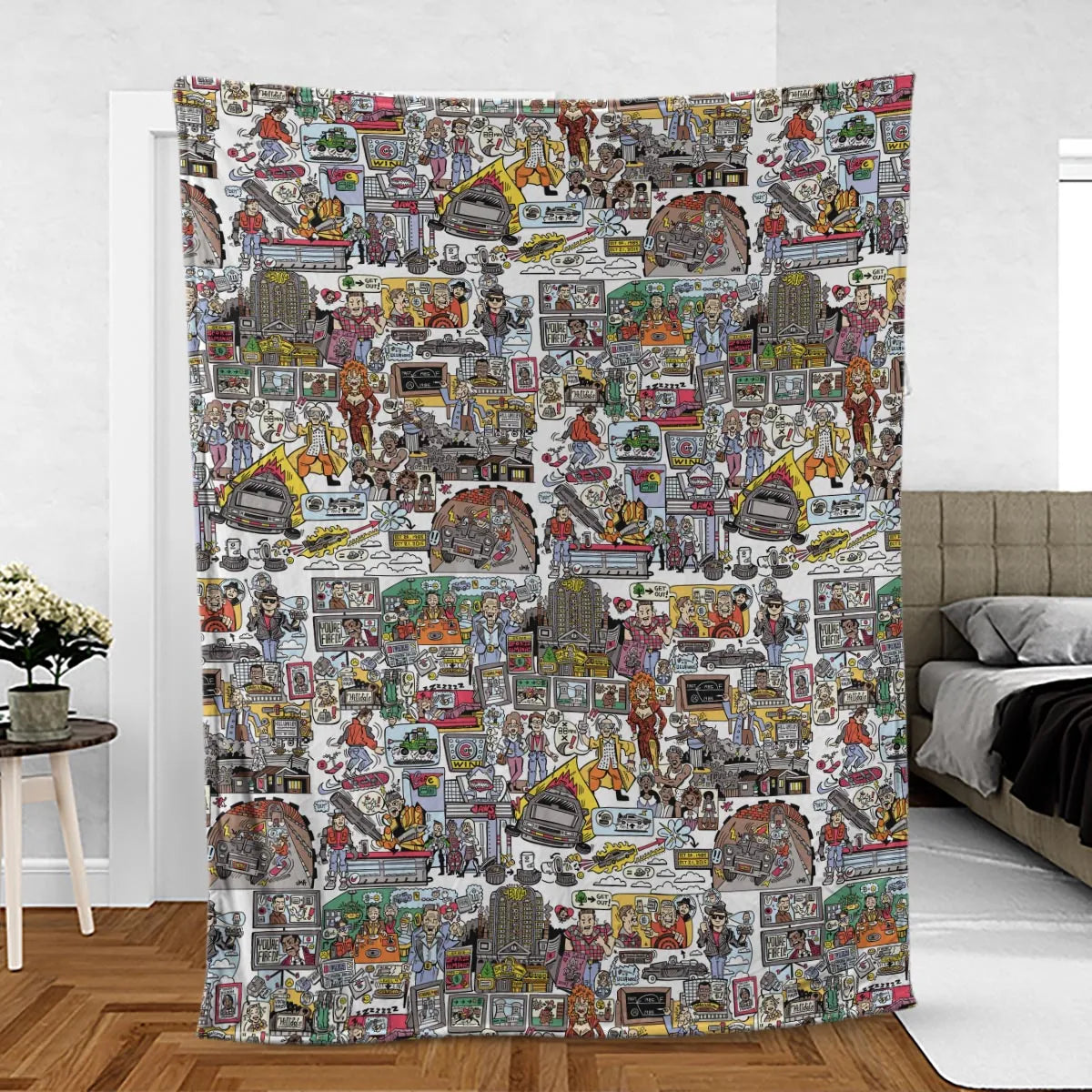 Back To Style Back To The Future Fleece Blanket