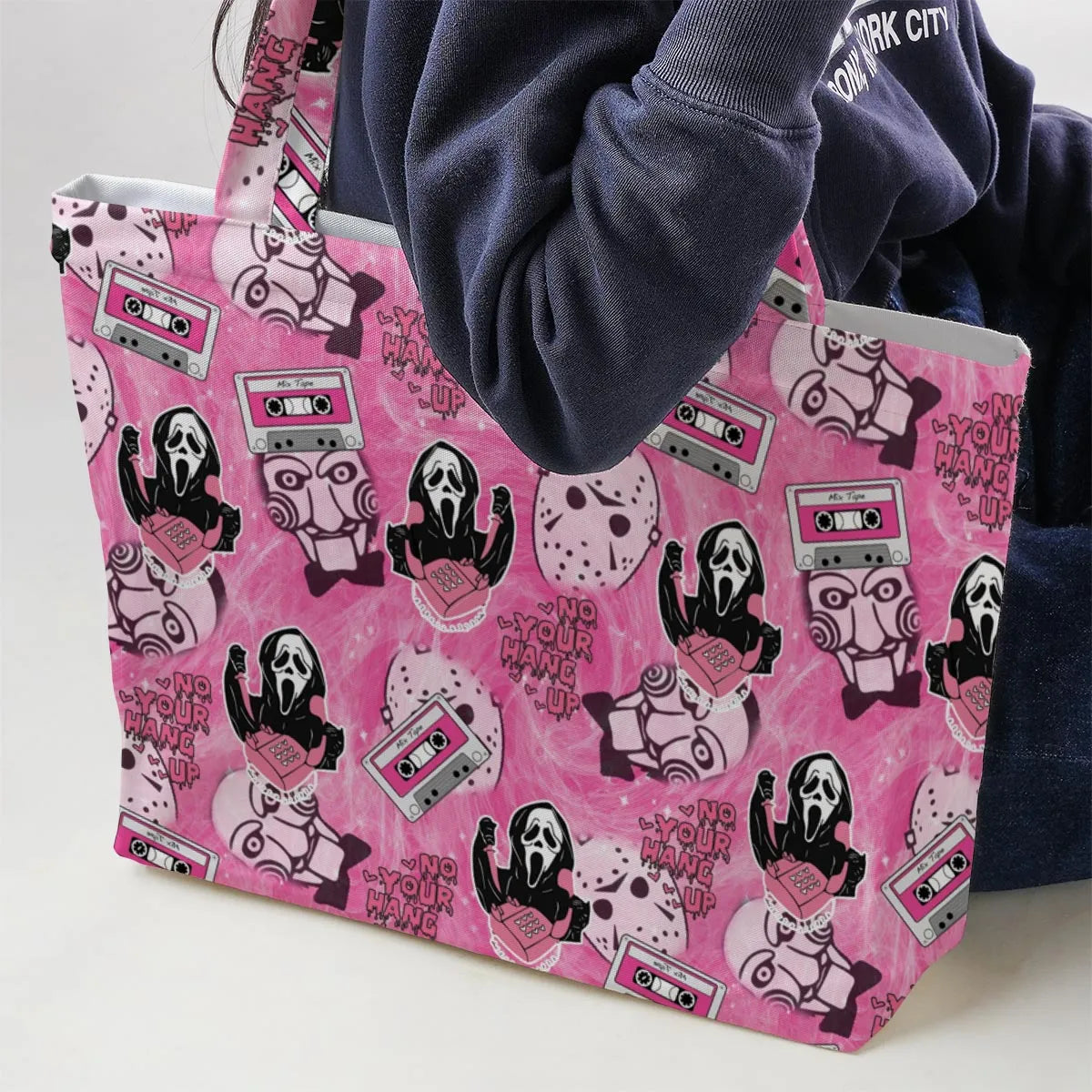 No Your Hang Up Mix Tape Large Tote Bag