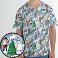 Snowland Rudolph the Red-Nosed Reindeer Unisex Baseball Jersey