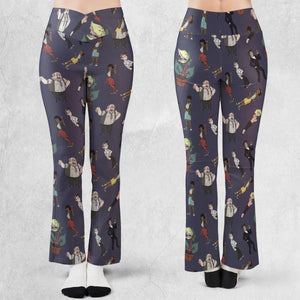 Little Shop Of Horror Characters Flare Leggings