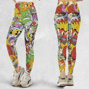 Pure Chaos Aqua Teen Hunger Force Legging