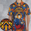 Stained Glass Star Trek AOP Men/Women Polo Shirt