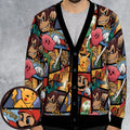 Super Smash Bros Characters Pattern Hawaiian Cardigan