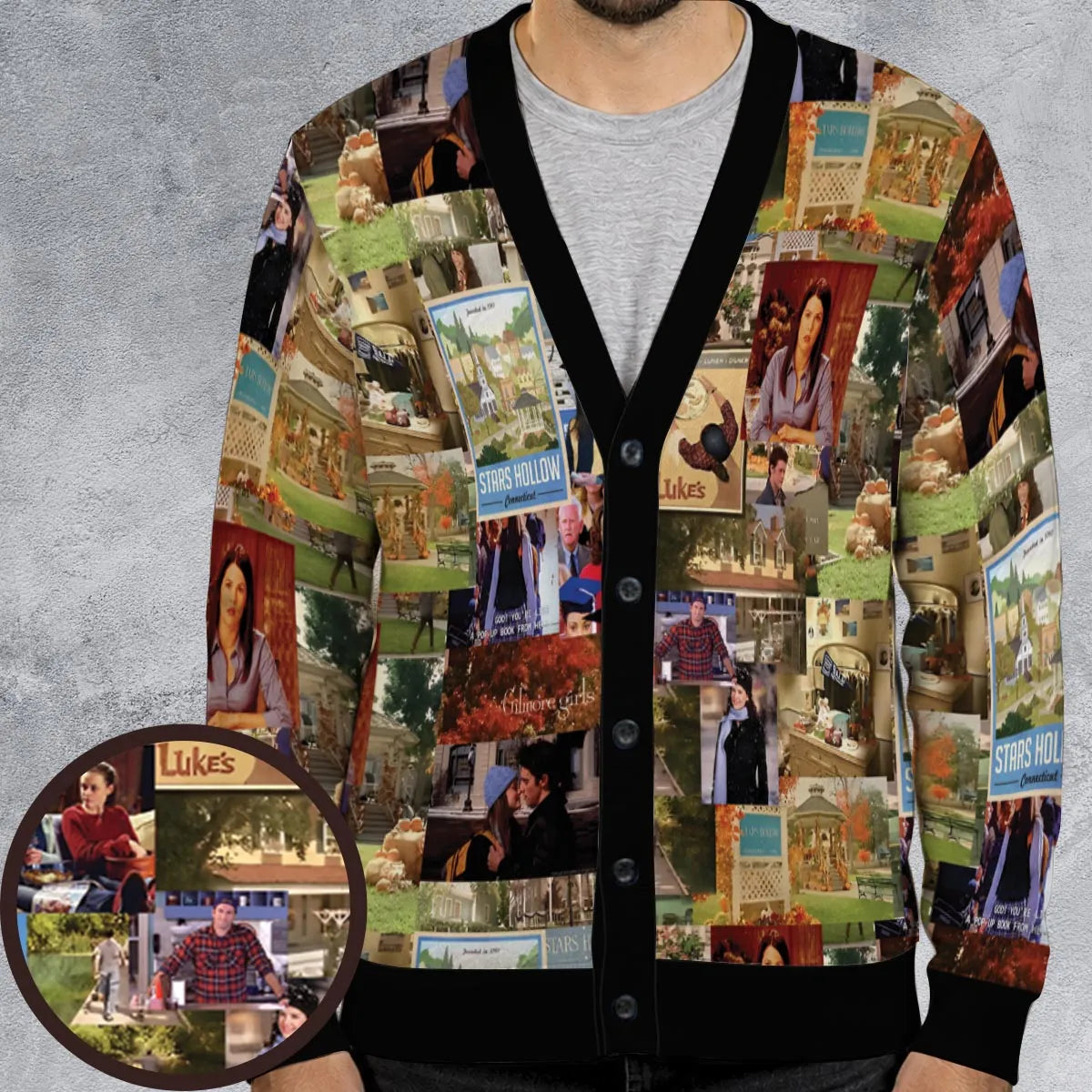 Love The Collage Gilmore Girls Cardigan