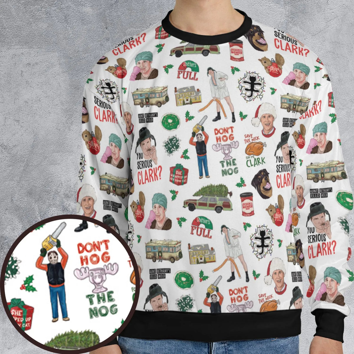 National Lampoon's Christmas Vacation Pattern All-over Print Sweatshirt