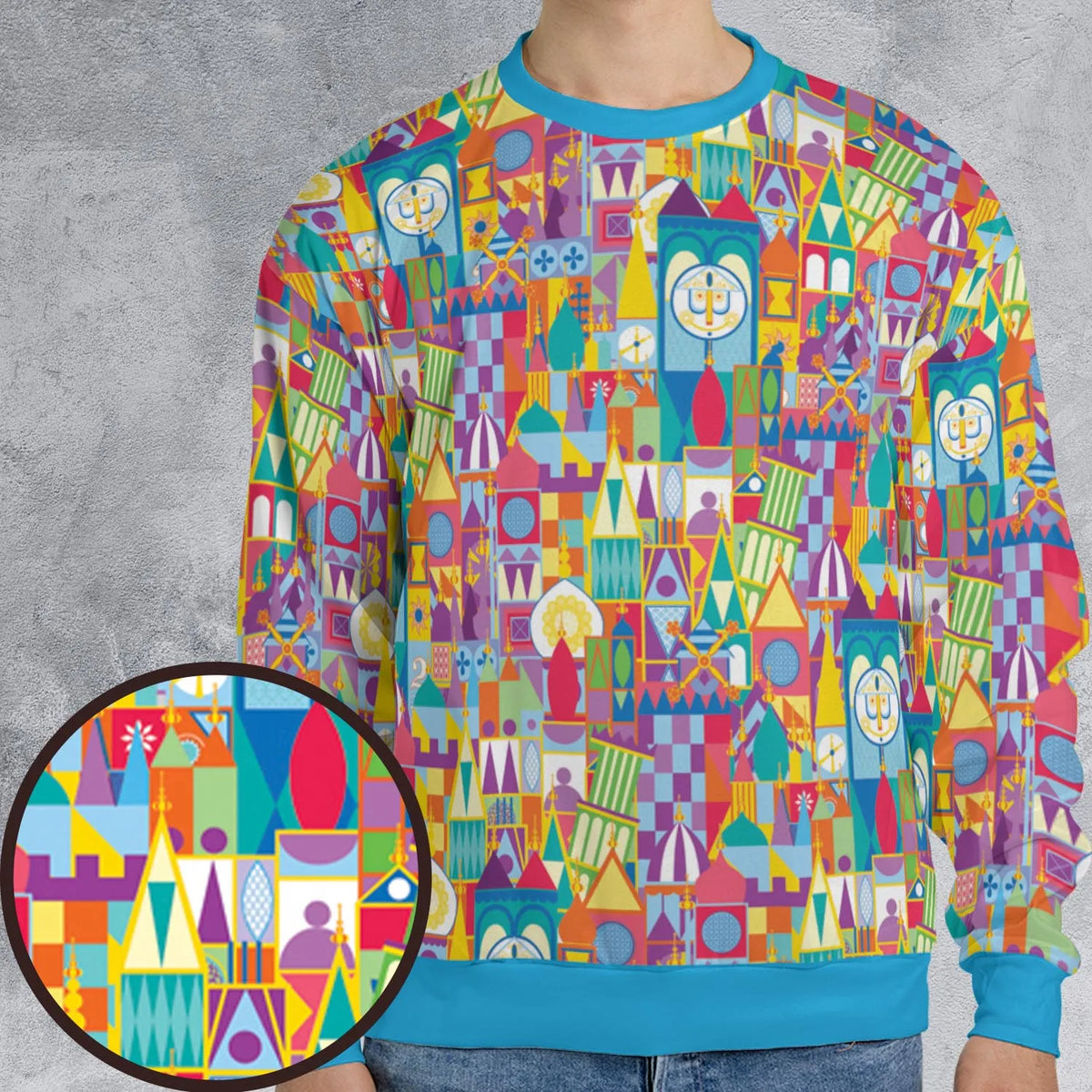 It's a Small World All-over Print Sweatshirt