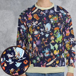 Nickelodeon Halloween Party All-over Print Sweatshirt