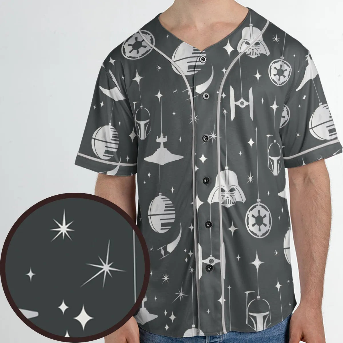 Dark Side Holiday Star Wars Unisex Baseball Jersey