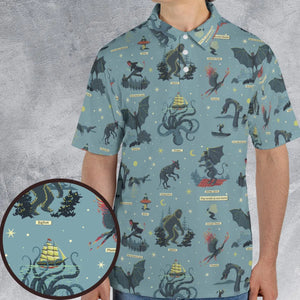 Paranormal Creatures AOP Men/Women Polo Shirt