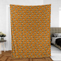 Fred Flintstone Expressions Pattern Fleece Blanket