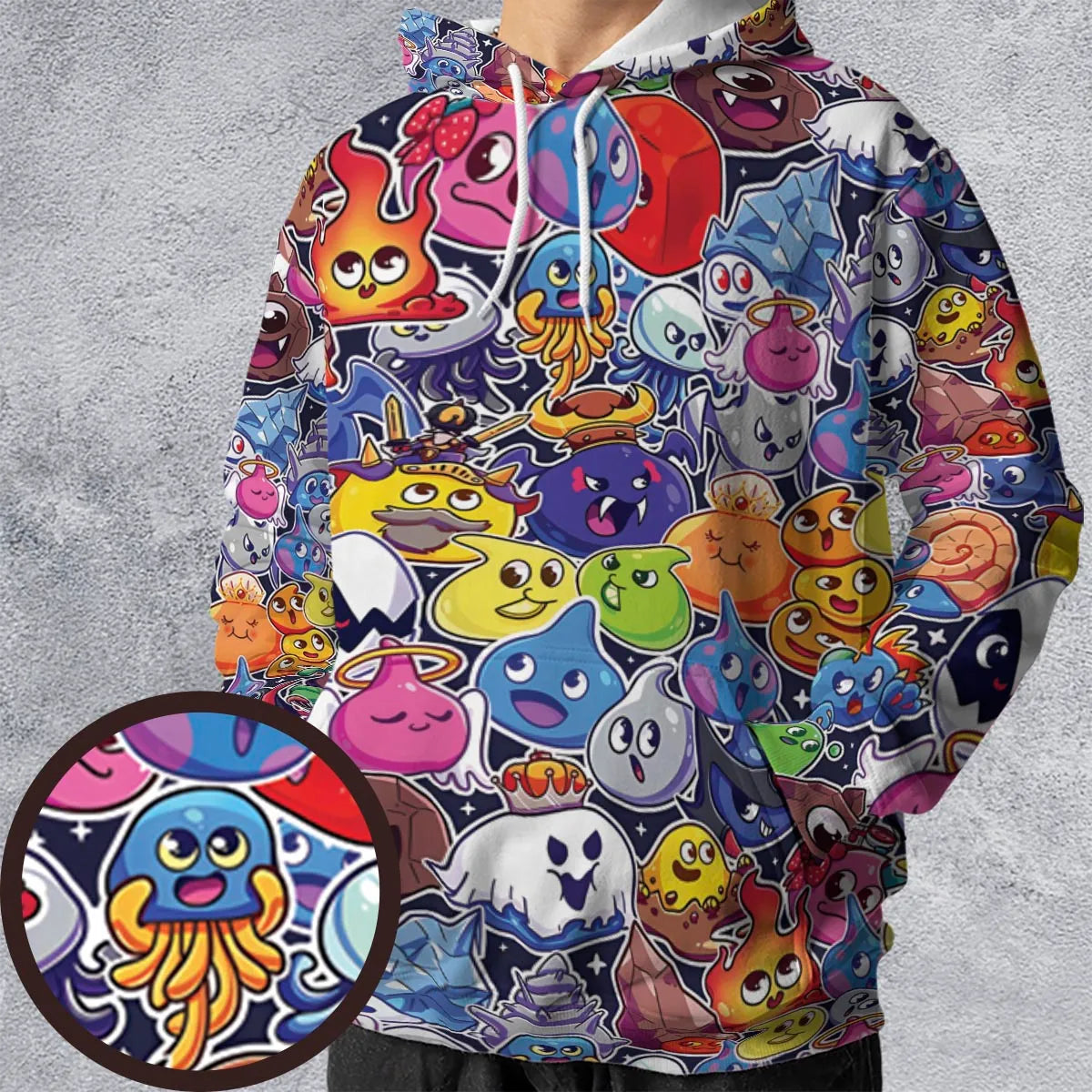 Slimes Dragon Quest All-over Print Hoodie
