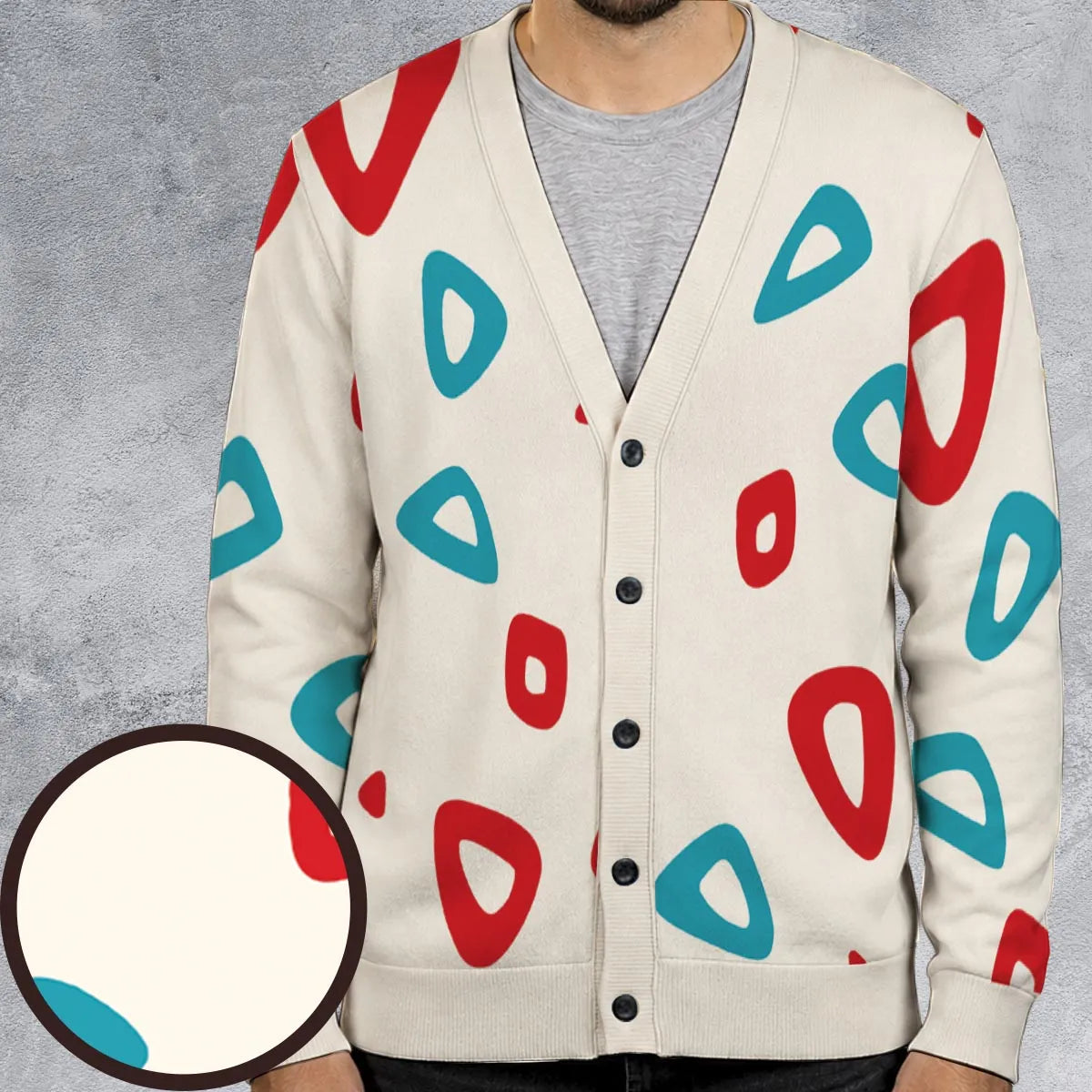 Togepi Pattern Pokemon Cardigan