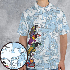 The Vultures The Jungle Book AOP Men/Women Polo Shirt