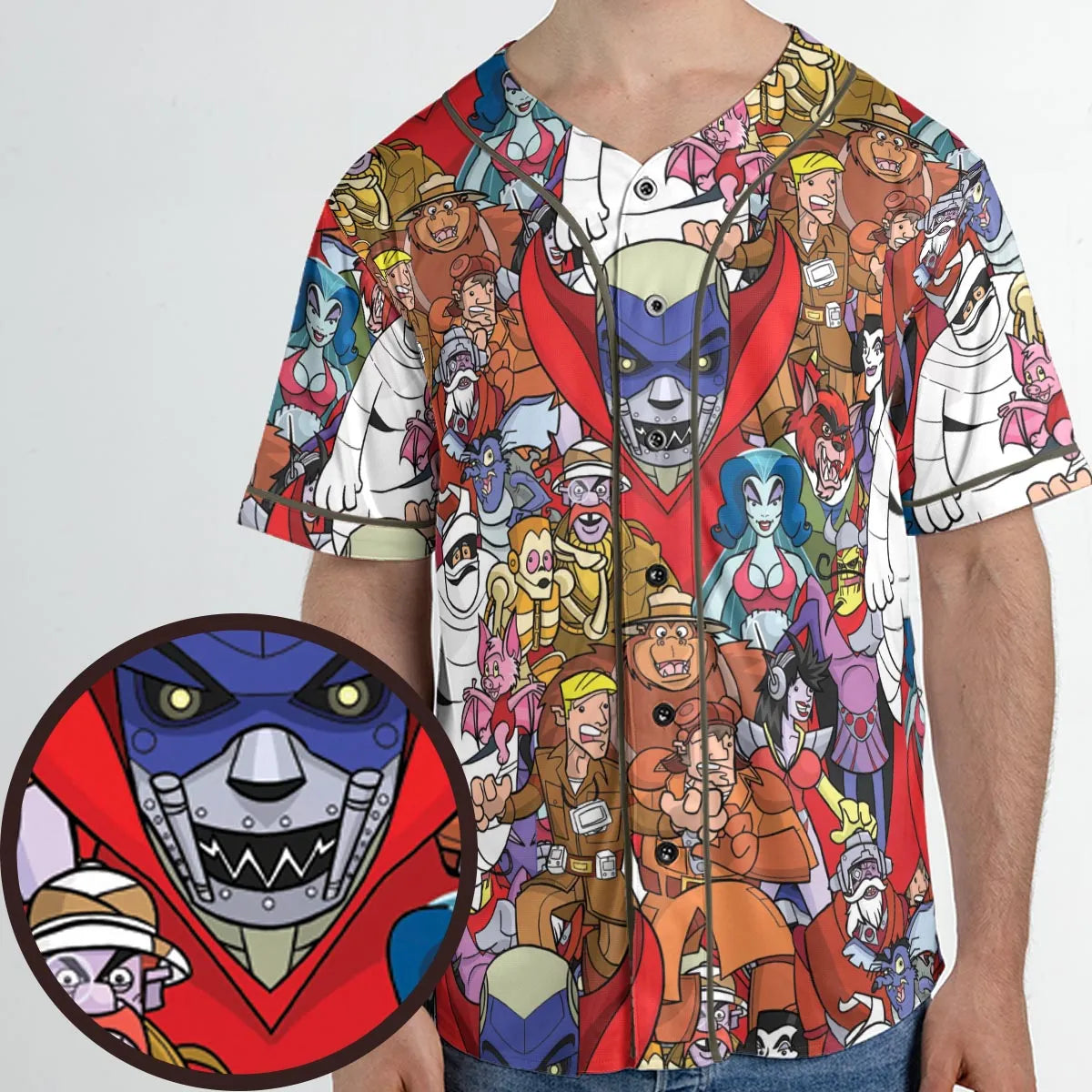 Ghostbusters Animated Series Characters Unisex Baseball Jersey