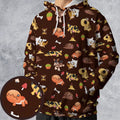 Ground Type Pokemon Pattern All-over Print Hoodie