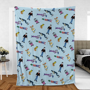 Animated Undead Gravedale High Fleece Blanket