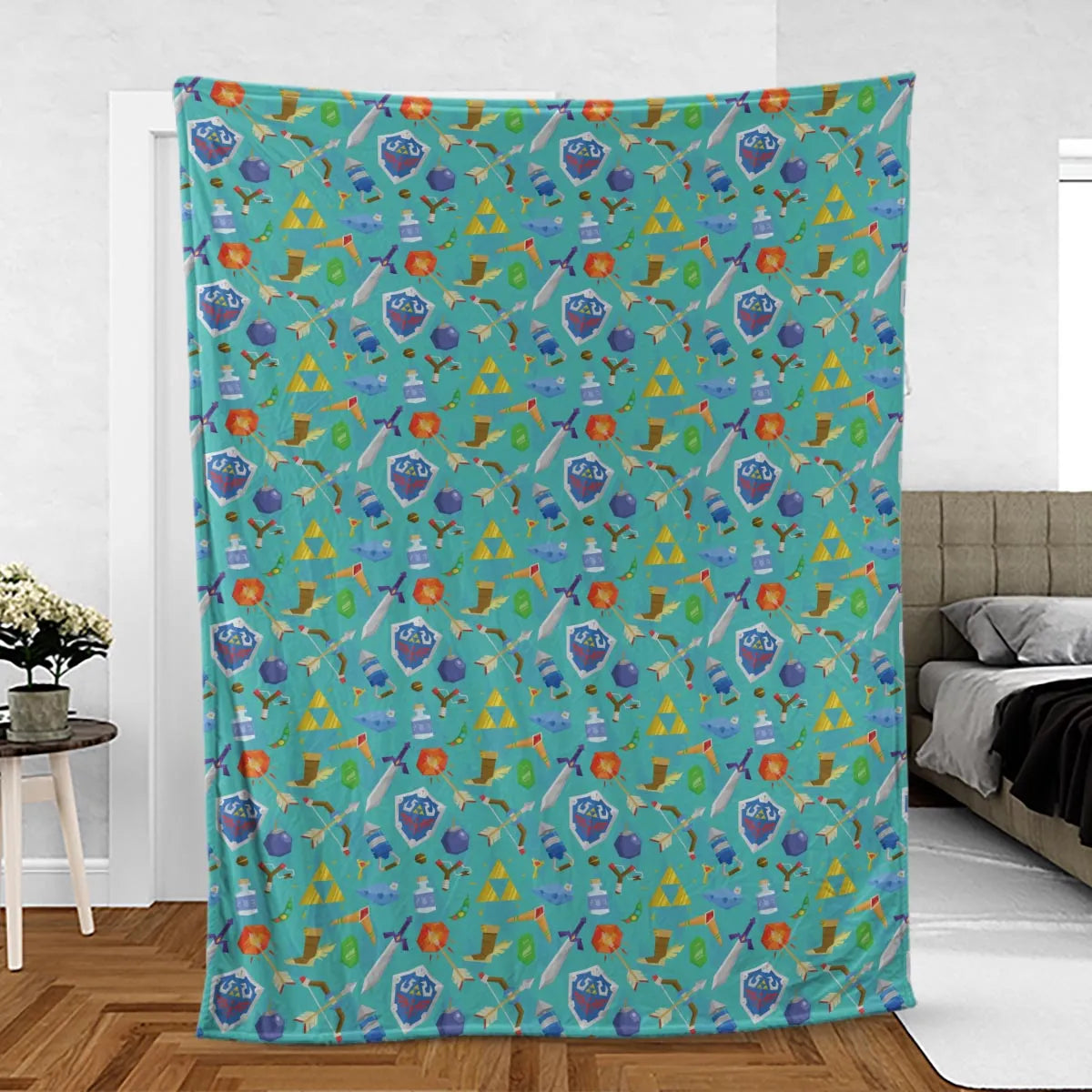 Zelda Korok Fleece Blanket