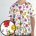 Party Mr. Men Little Miss Unisex Baseball Jersey