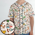 Toy Story Toss Pattern Unisex Baseball Jersey
