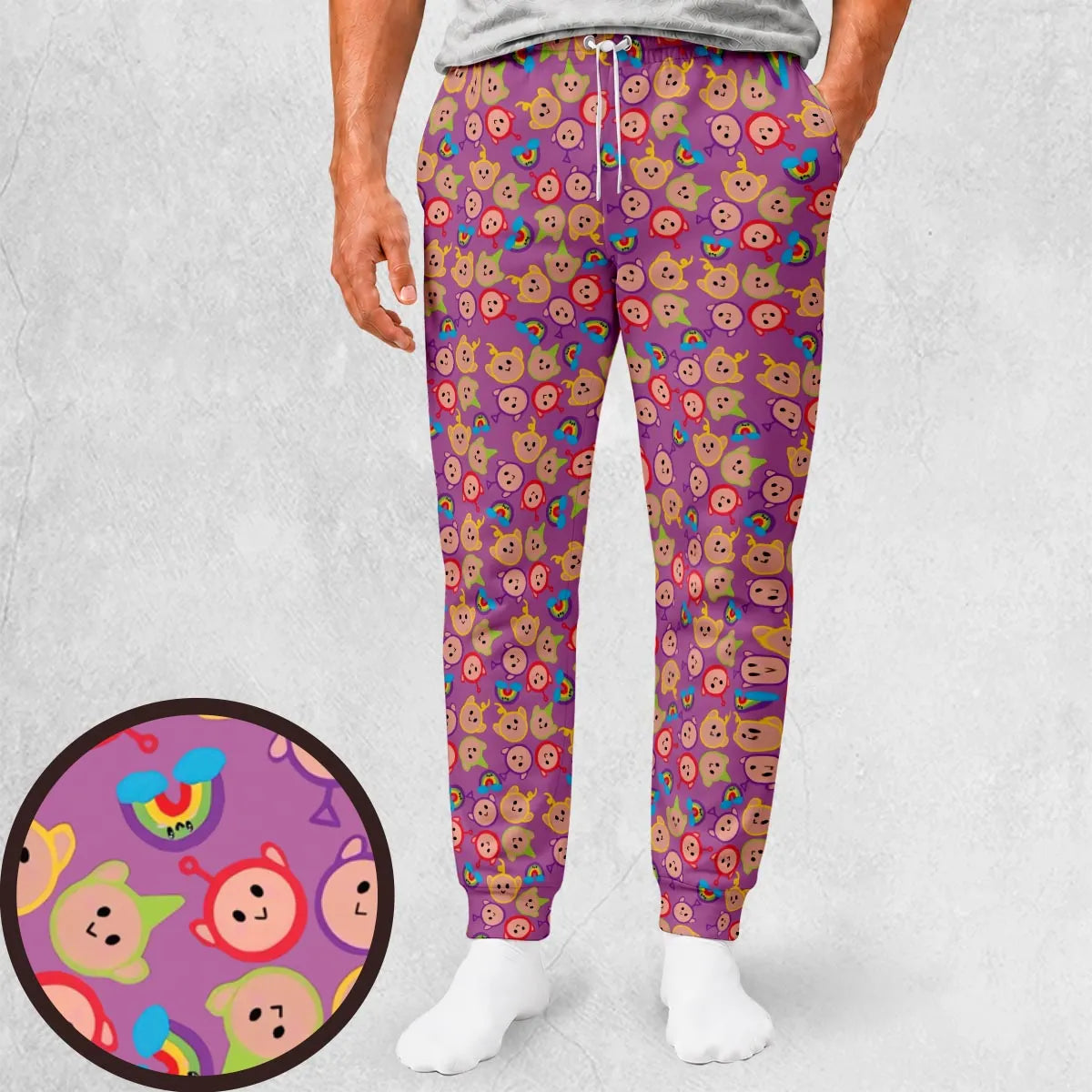 Colorful Friends Teletubbies Sweatpants