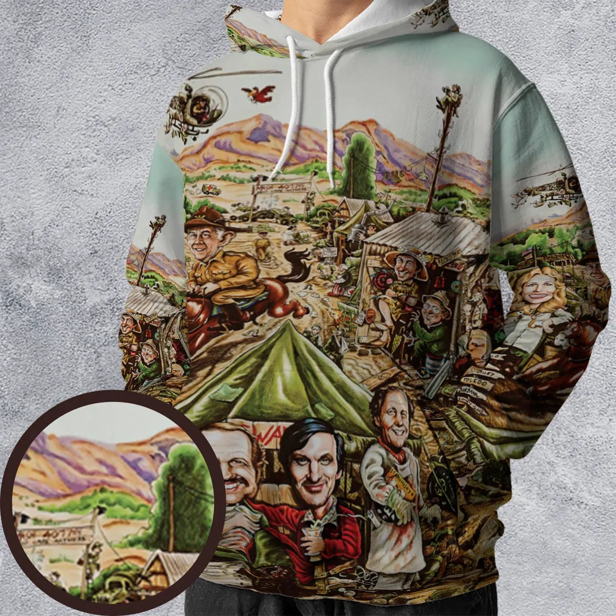 M*A*S*H Movie Art All-over Print Hoodie
