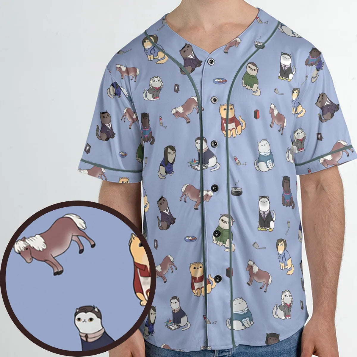 Purrs and Recreation Parks and Recreation Unisex Baseball Jersey