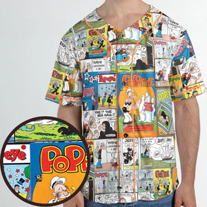 Olive Oyl Popeye Comic Unisex Baseball Jersey