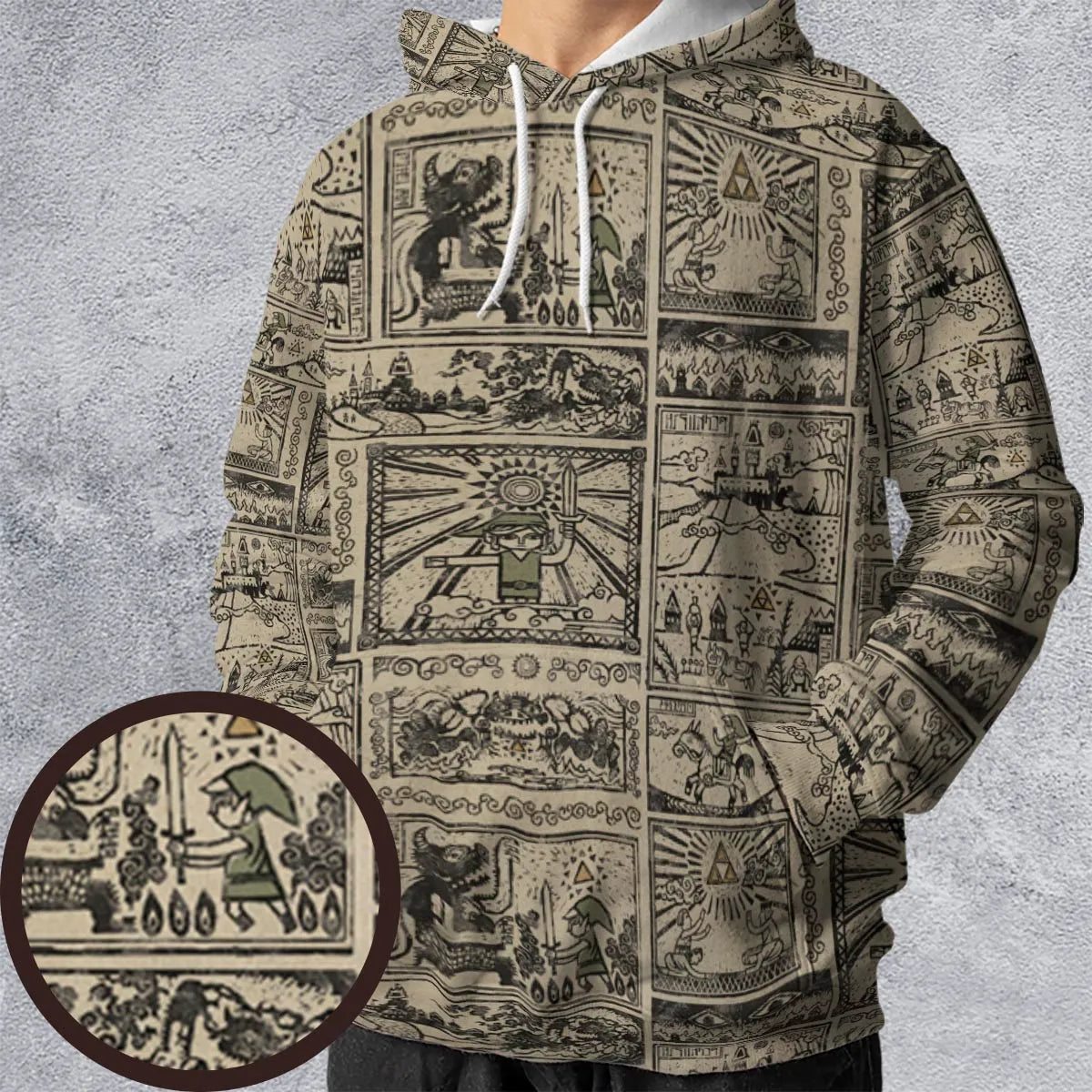 Zelda Story Of The Hero Time Legend All-over Print Hoodie
