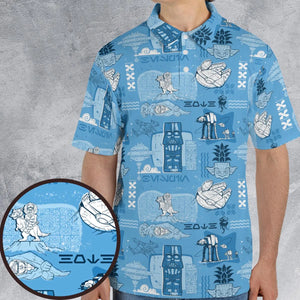 Dark Side Star Wars Tiki Shack AOP Men/Women Polo Shirt