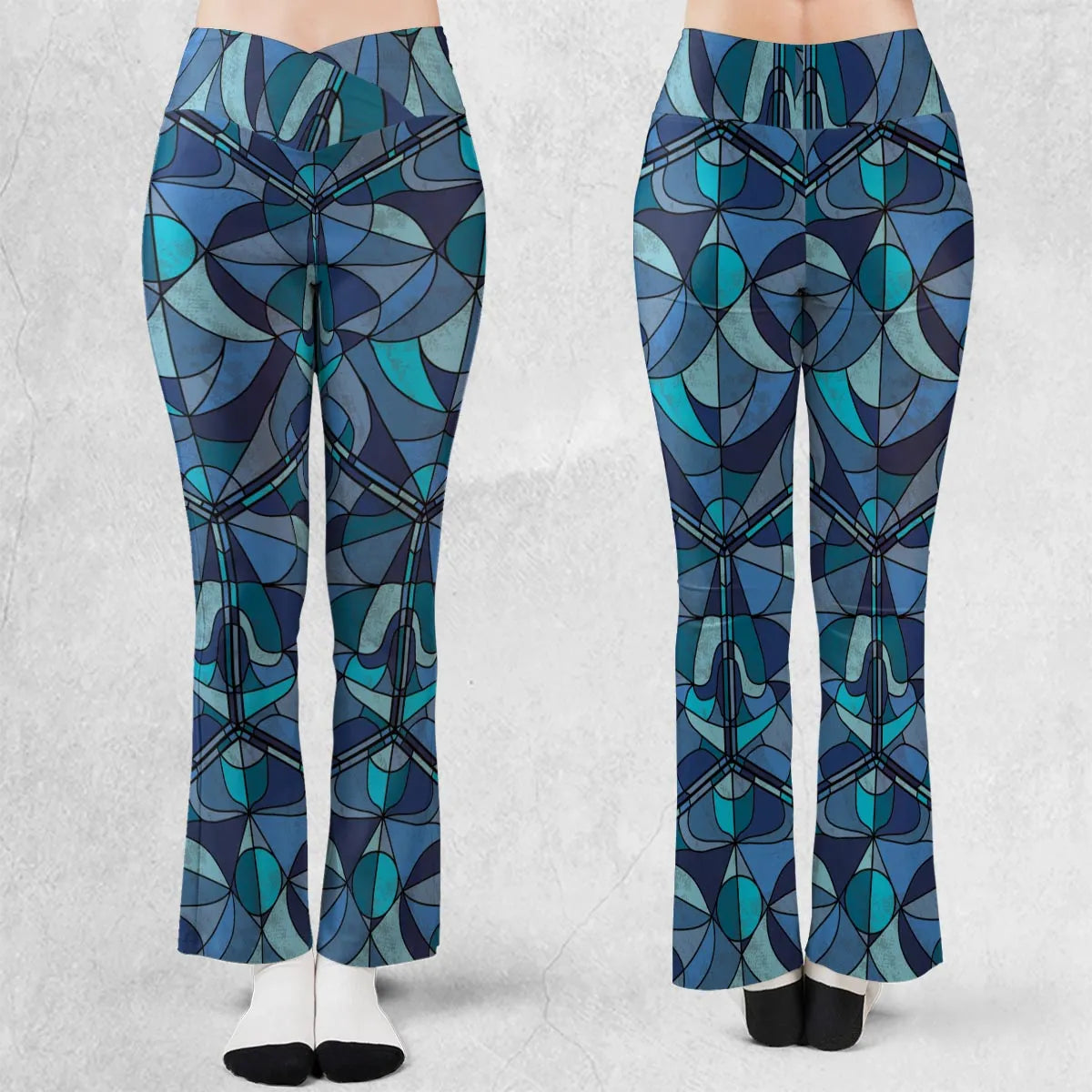 Stained Glass Monster RPG Flare Leggings