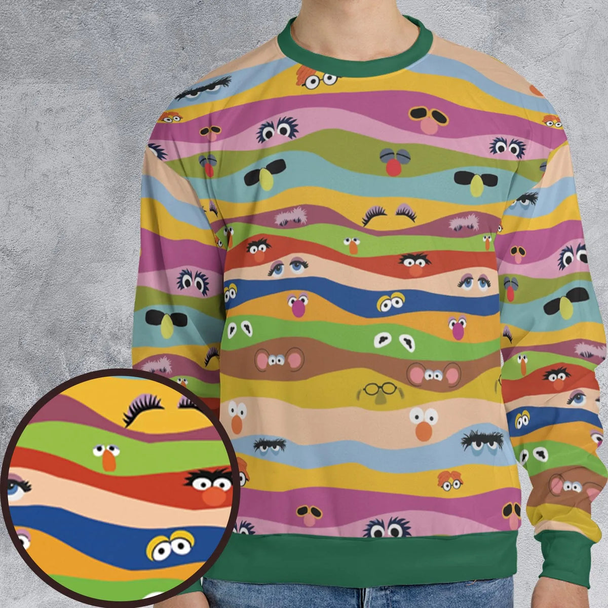 Eyes On Us The Muppet Show All-over Print Sweatshirt