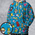 Adventure Time Characters Doodle All-over Print Hoodie