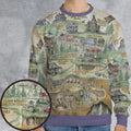 The Goonies Adventure Map All-over Print Sweatshirt