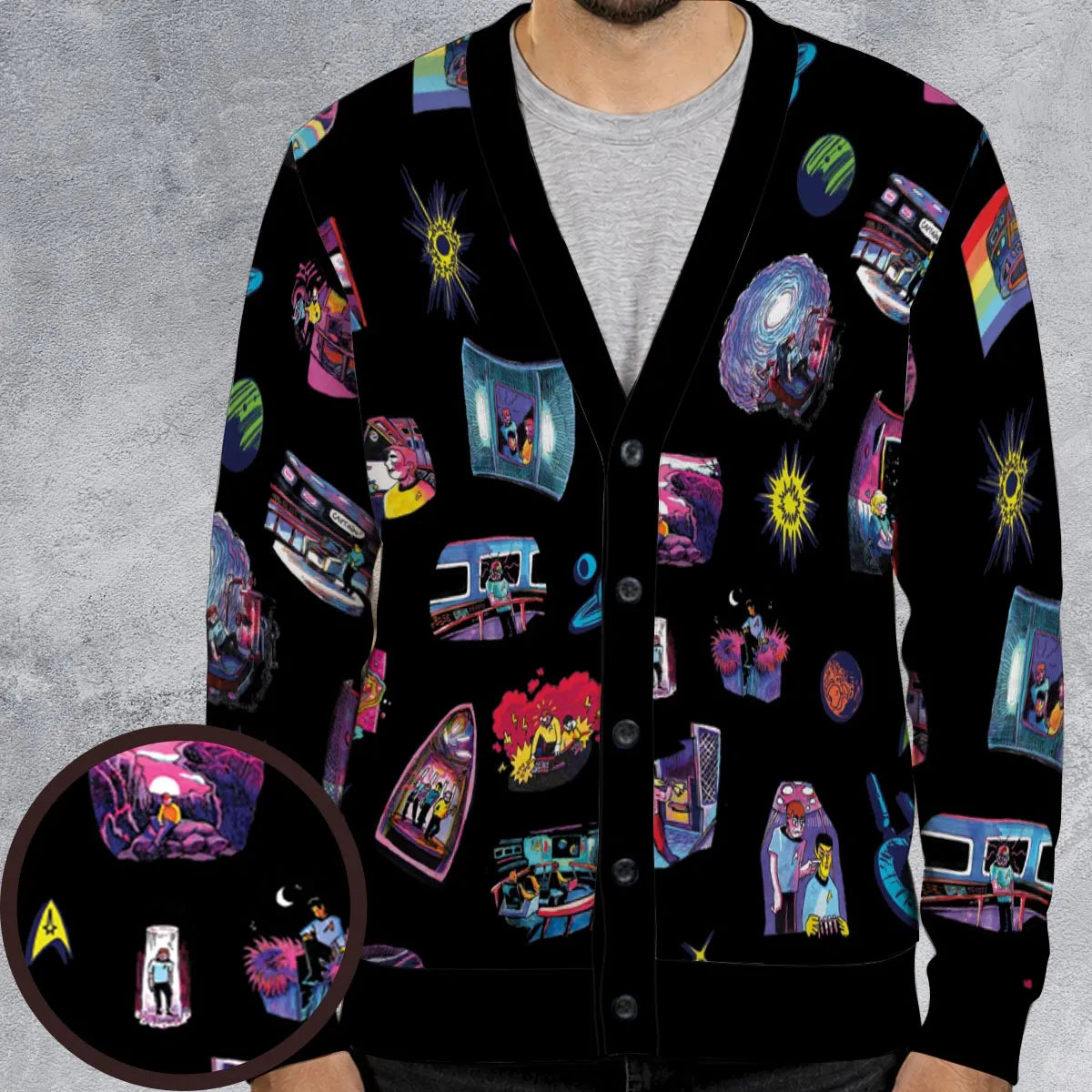 The Enterprise Crew Star Trek Cardigan