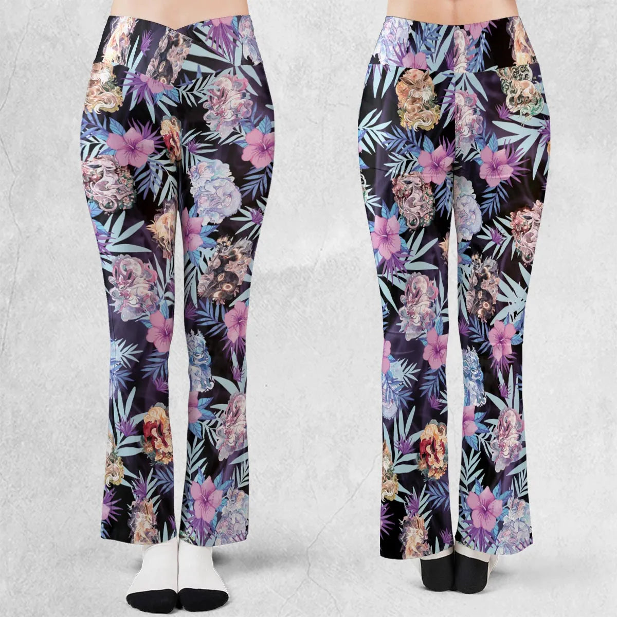 Eevee Evolutions Fancy Style Flare Leggings