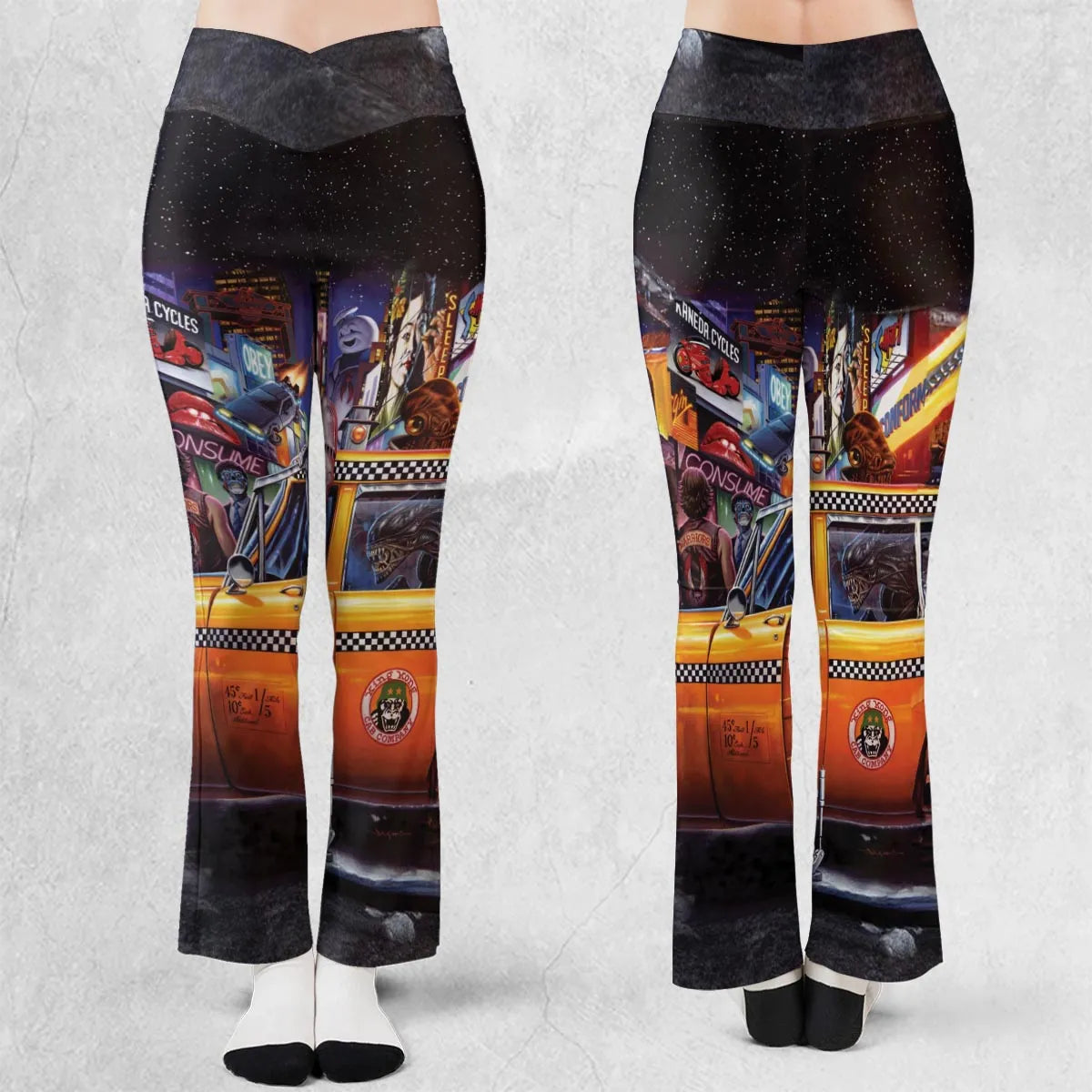 Movies Mashup Flare Leggings