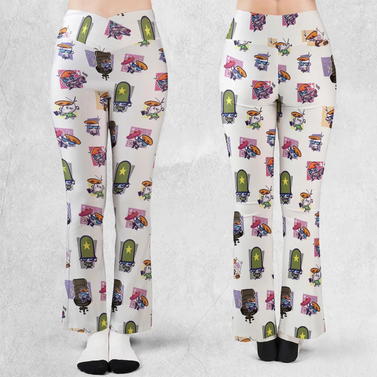 Dexter's Laboratory Characters Flare Leggings