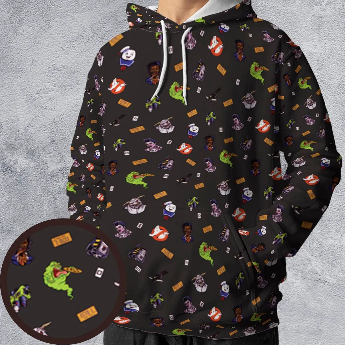 Ghostbusters Pattern All-over Print Hoodie