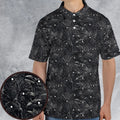 Black Raven Pattern AOP Men/Women Polo Shirt