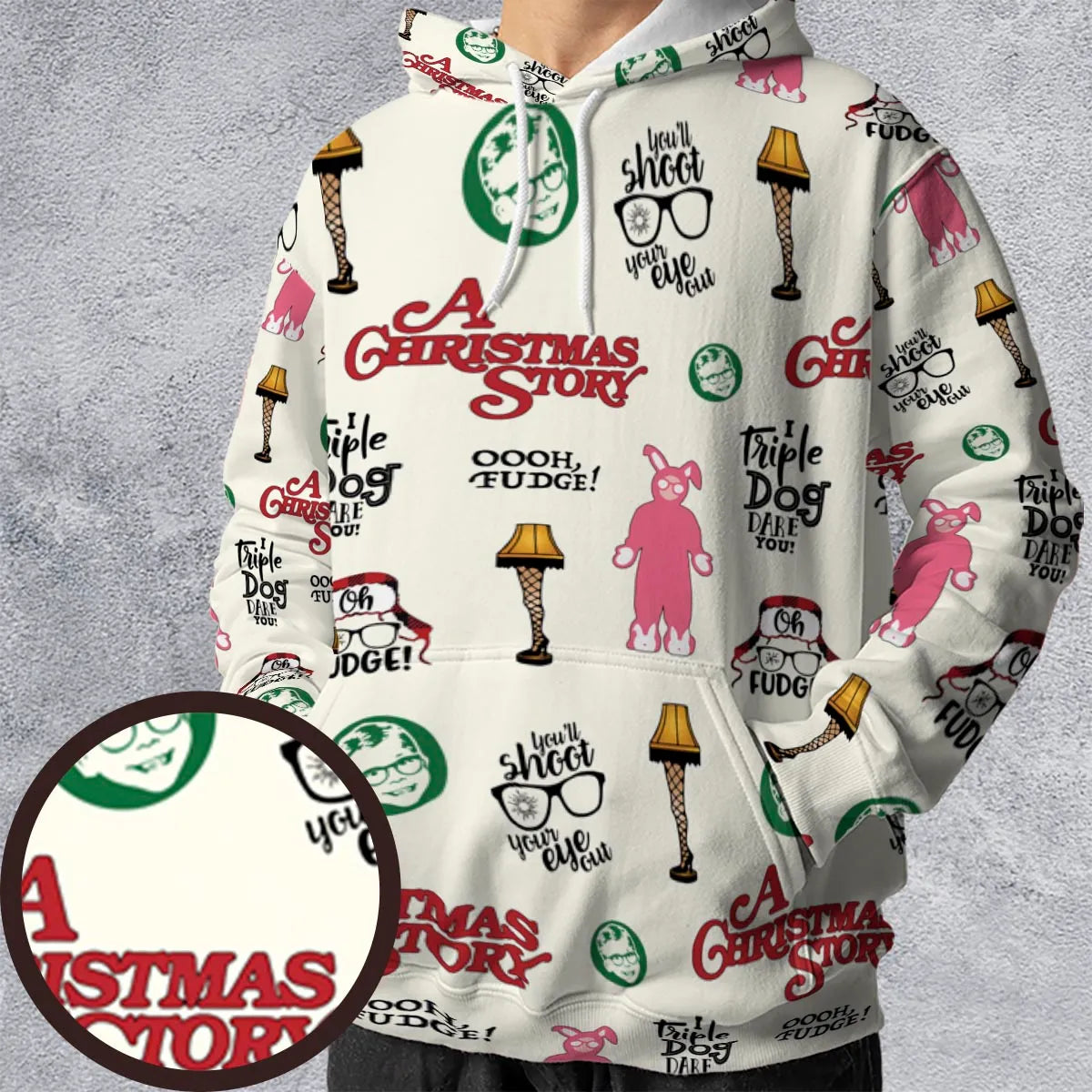 A Christmas Story Pattern All-over Print Hoodie