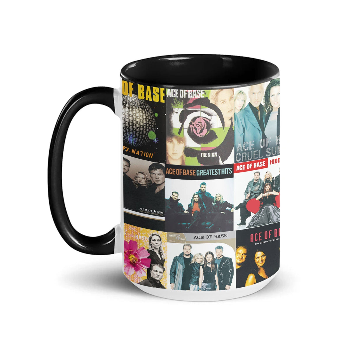 Ace of Base Accent Mug Iconic Pop Classics Album Collage Gift