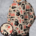 Leatherface The Texas Chainsaw Massacre Horror Pattern All-over Print Hoodie