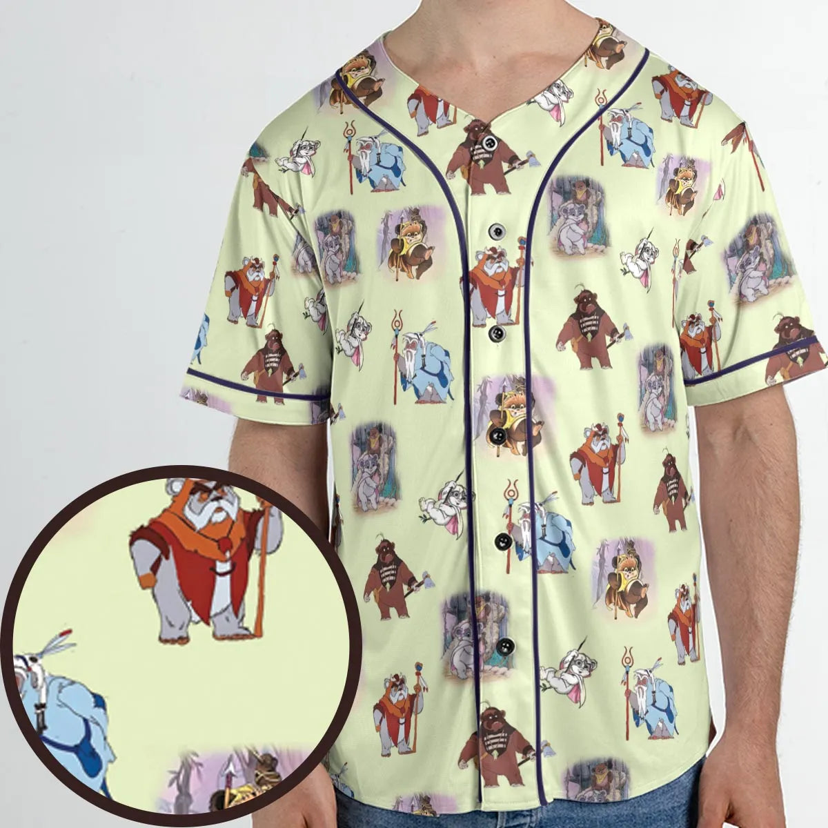 Ewoks Characters Star Wars Unisex Baseball Jersey