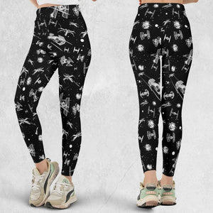 Space Ship Battle Star Wars Legging