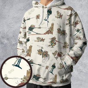 Cap'n Crunch And King Vitaman Character All-over Print Hoodie