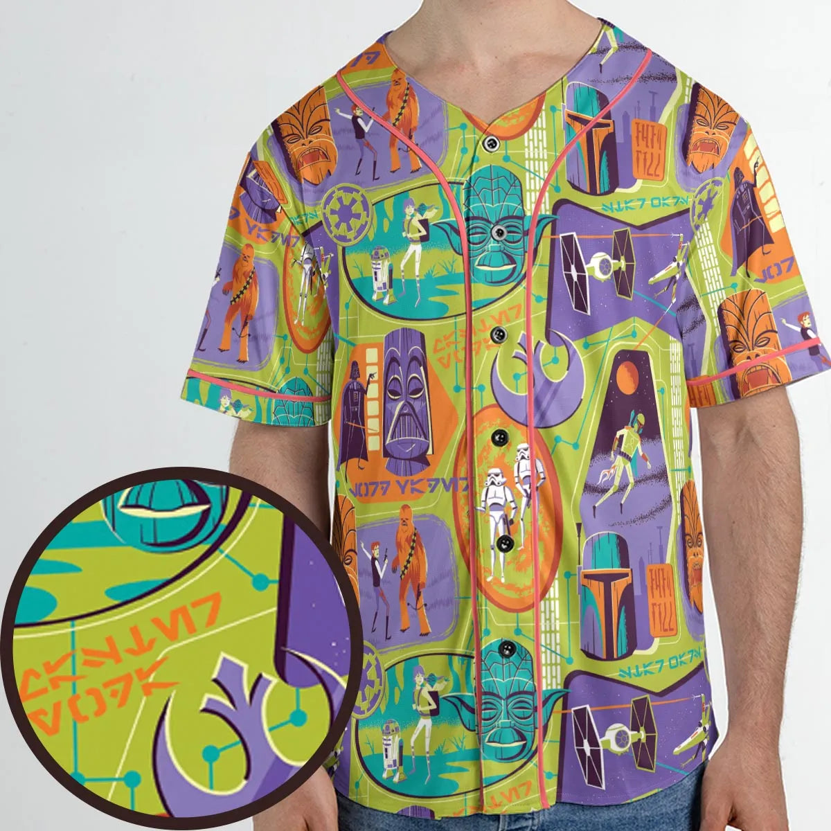 Summer Vibe Star Wars Unisex Baseball Jersey